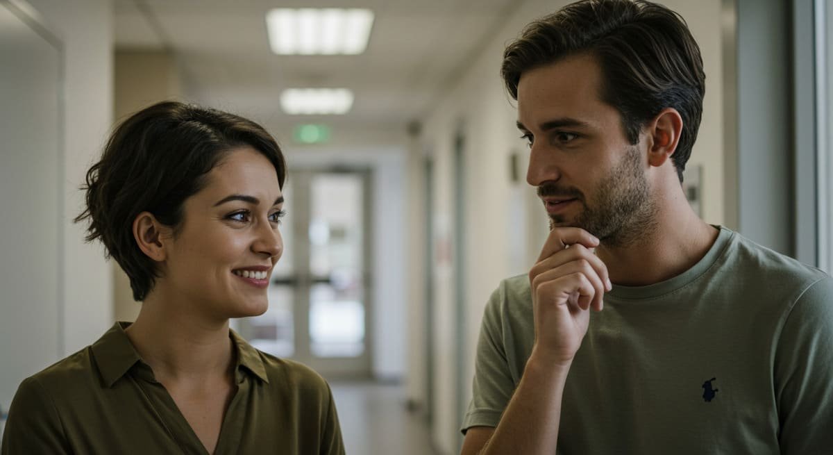 Pai e filha conversando abertamente sobre um assunto